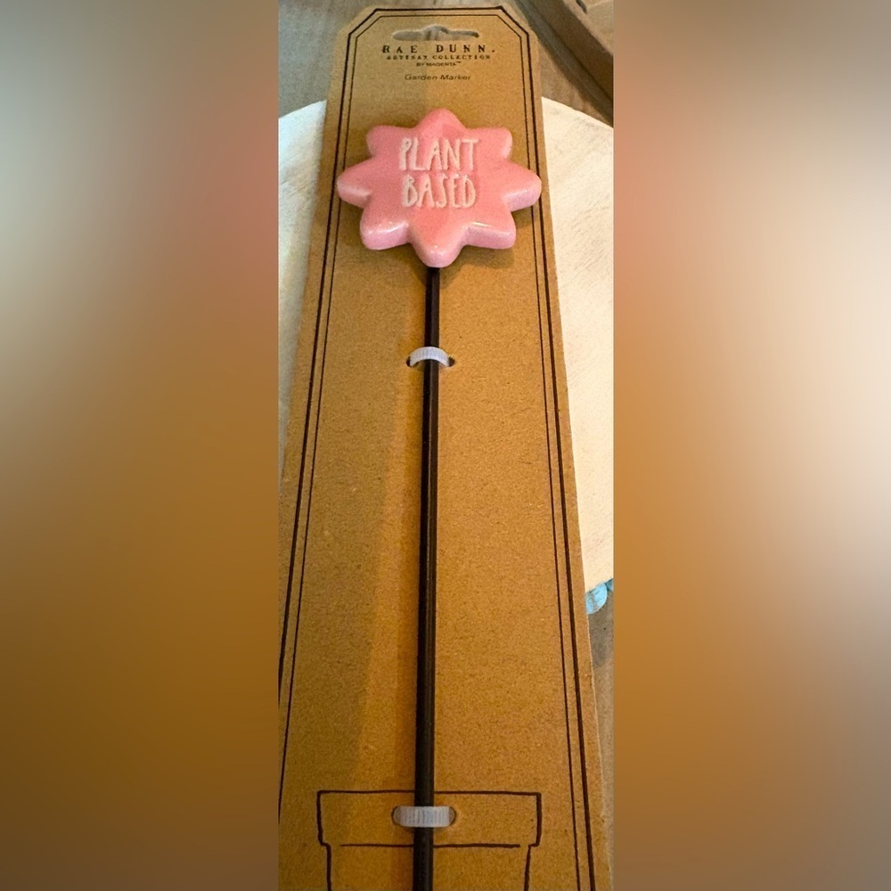 Rae Dunn Pink Plant Marker